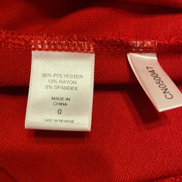 NY& C Skirt size 0 brand new with tag color red long 22” waist 28” - Picture 5 of 8